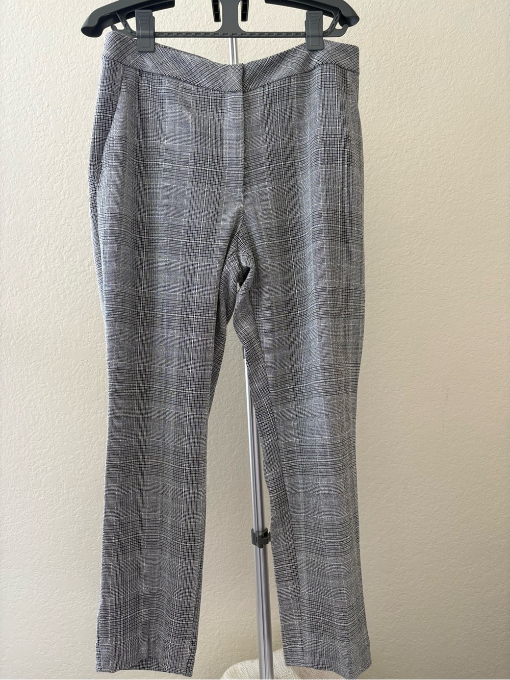 H&M Gray Plaid & Black Women's Trousers Bundle Size 12- 2 pants